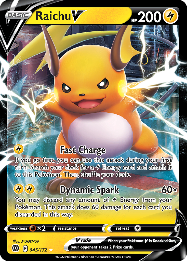 045/172 - Raichu V - [Rare Holo V]