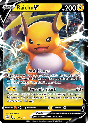 045/172 - Raichu V - [Rare Holo V]