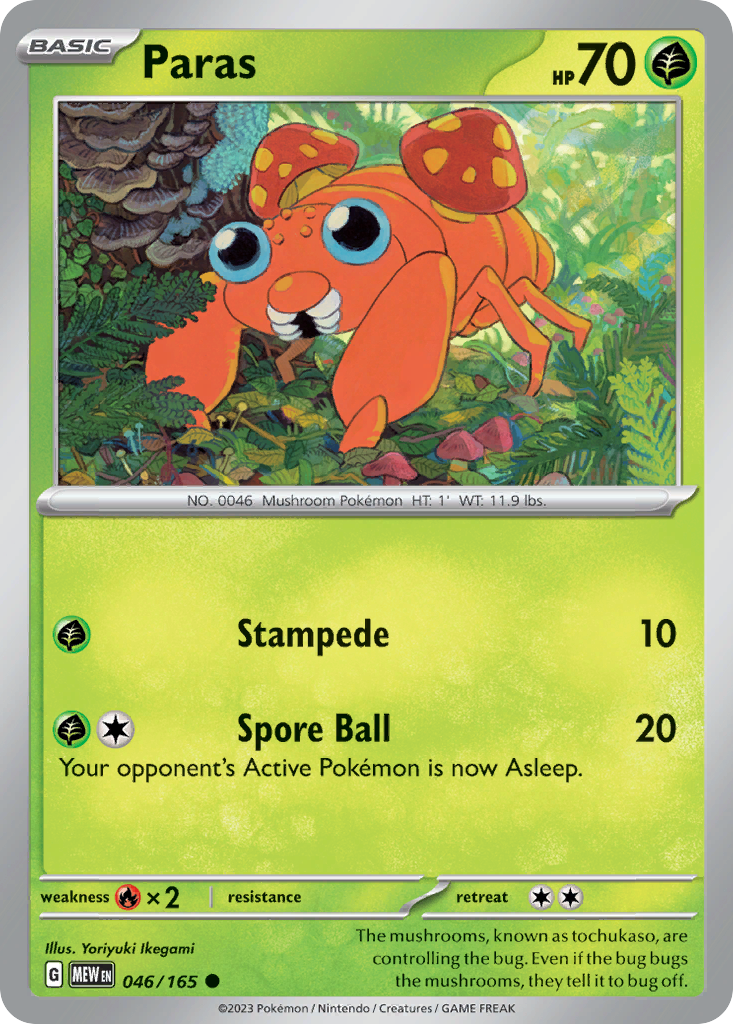 046/165 - Paras - [Common] - Reverse Holo