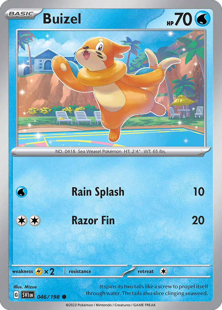 046/198 - Buizel - [Common] - Reverse Holo