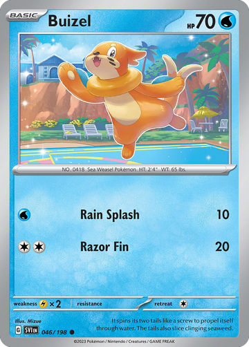 046/198 - Buizel - [Common] - Reverse Holo