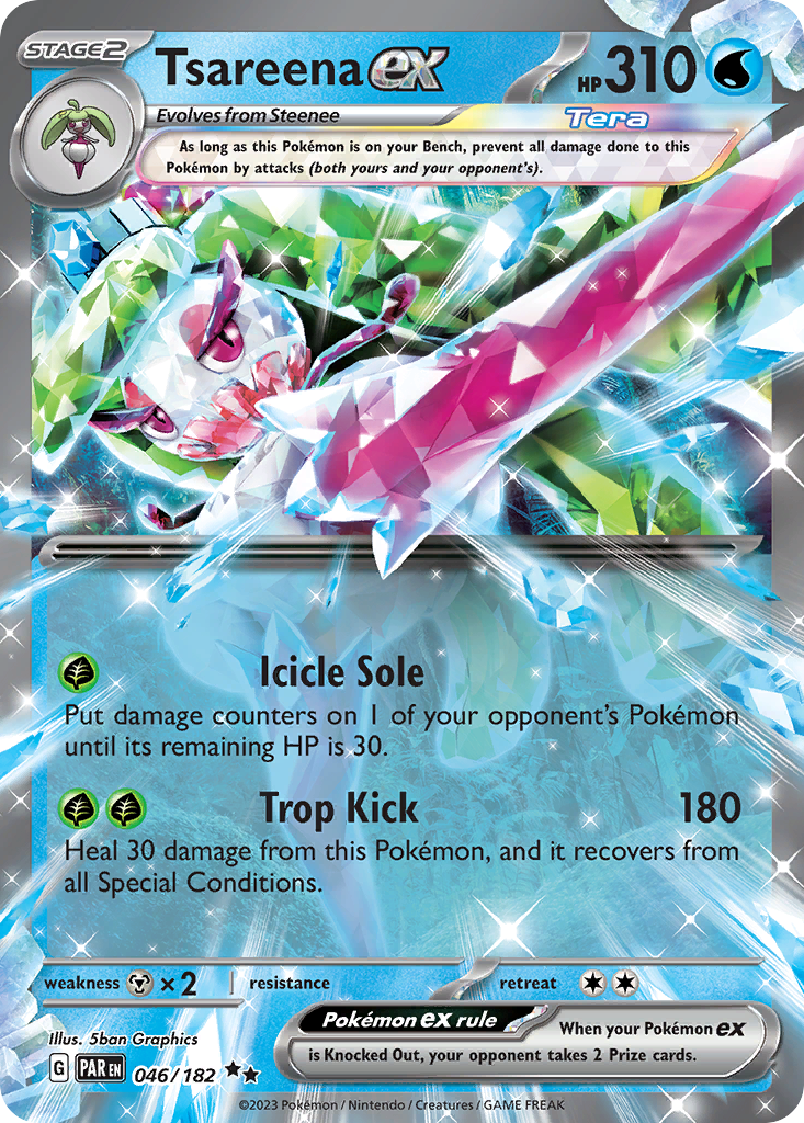 046/182 - Tsareena ex - [Double Rare]-Pokemeister