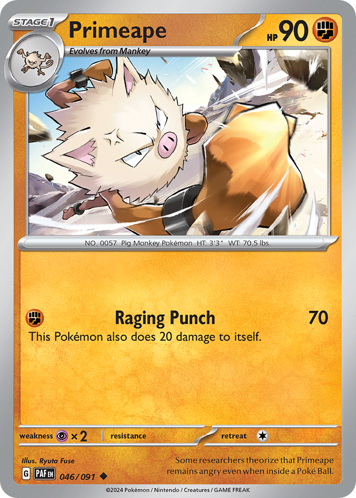 046/091 - Primeape - [Uncommon] - [Reverse Holo]