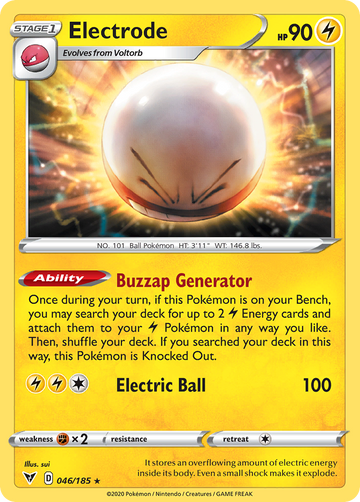 046/185 - Electrode - [Rare Holo]