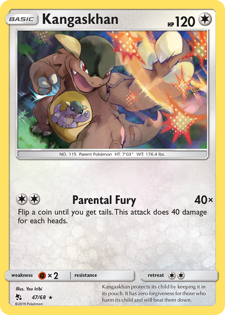 Pokémonkaart 047/068 - Kangaskhan - Hidden Fates - [Rare]