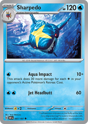 047/197 - Sharpedo - [Uncommon]