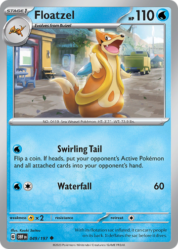 049/197 - Floatzel - [Uncommon] - Reverse Holo