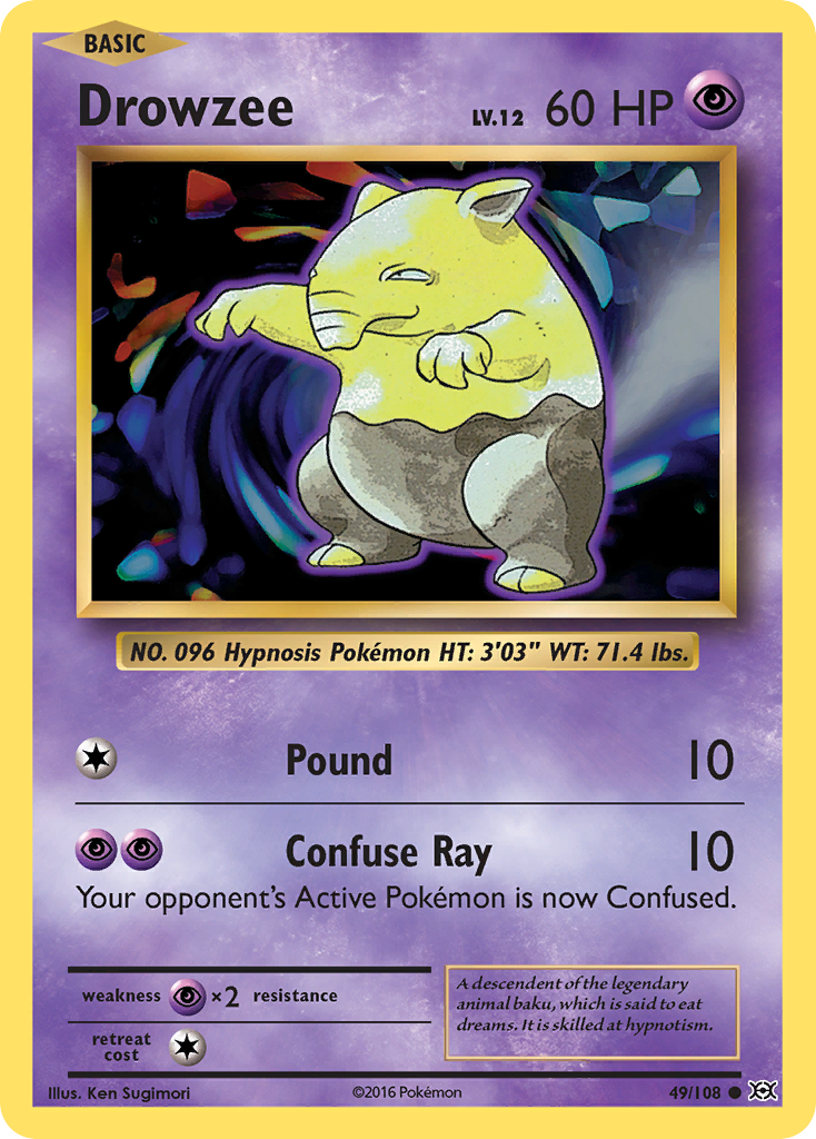 49/108 - Drowzee - [Common]