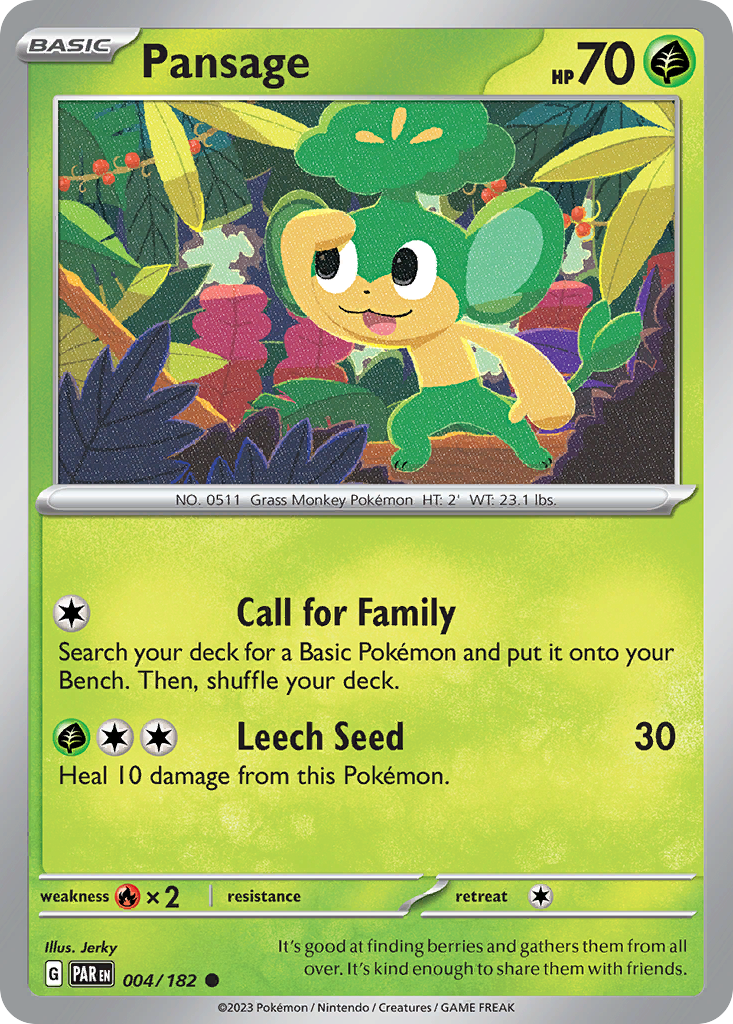 004/182 - Pansage - [Common]-Pokemeister