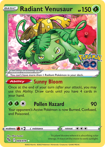 004/078 - Radiant Venusaur - [Radiant Rare]