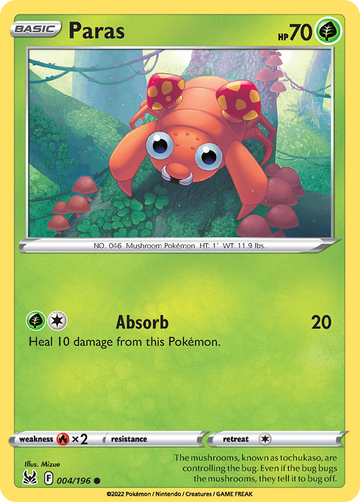 004/196 - Paras - Reverse Holo - [Common]