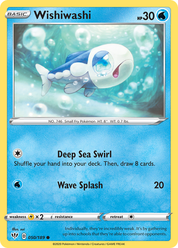 050/189 - Wishiwashi - [Common] - Reverse Holo