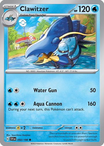 050/198 - Clawitzer - [Common] - Reverse Holo