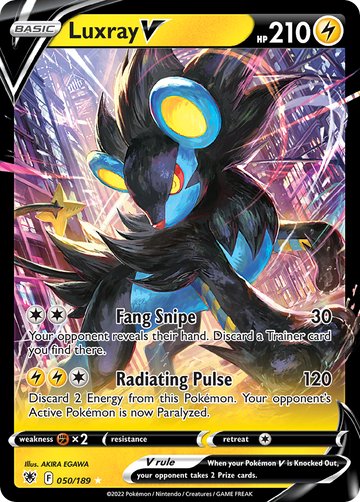 050/189 - Luxray V - [Rare Holo V]