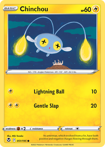 051/195 - Chinchou - [Common] - Reverse Holo