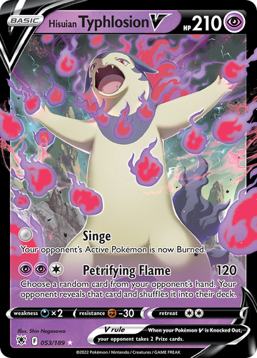 053/189 - Hisuian Typhlosion V - [Rare Holo V]