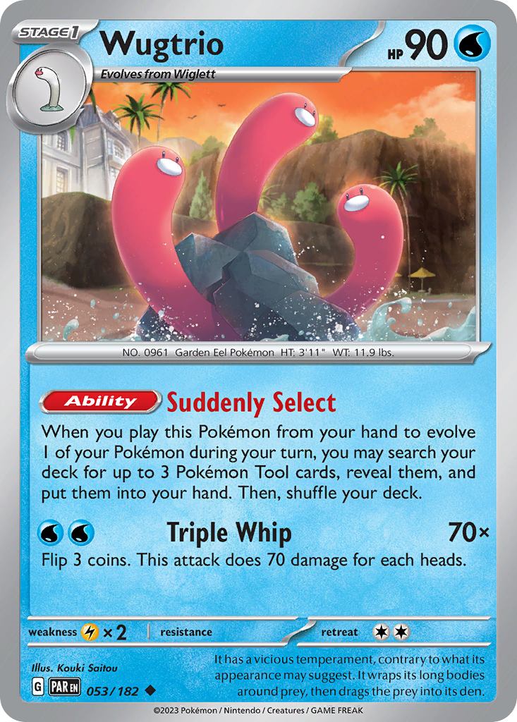 053/182 - Wugtrio - [Uncommon] - Reverse Holo-Pokemeister