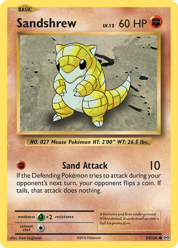 54/108 - Sandshrew - [Common]