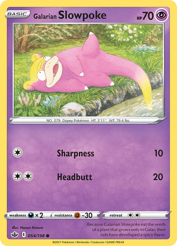 054/198 - Galarian Slowpoke - [Common]