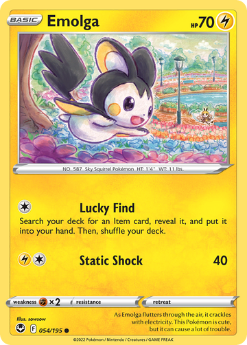 054/195 - Emolga - [Common] - Reverse Holo