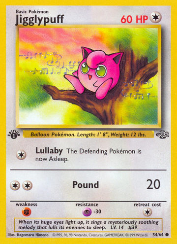 054/064 - Jigglypuff - [1st Edition] - [Common]