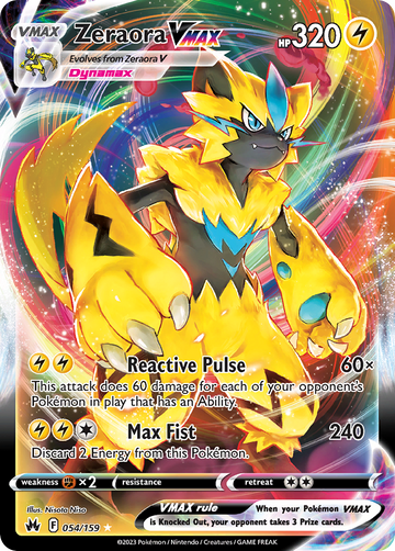 054/159 - Zeraora VMAX - [Rare Holo VMAX]