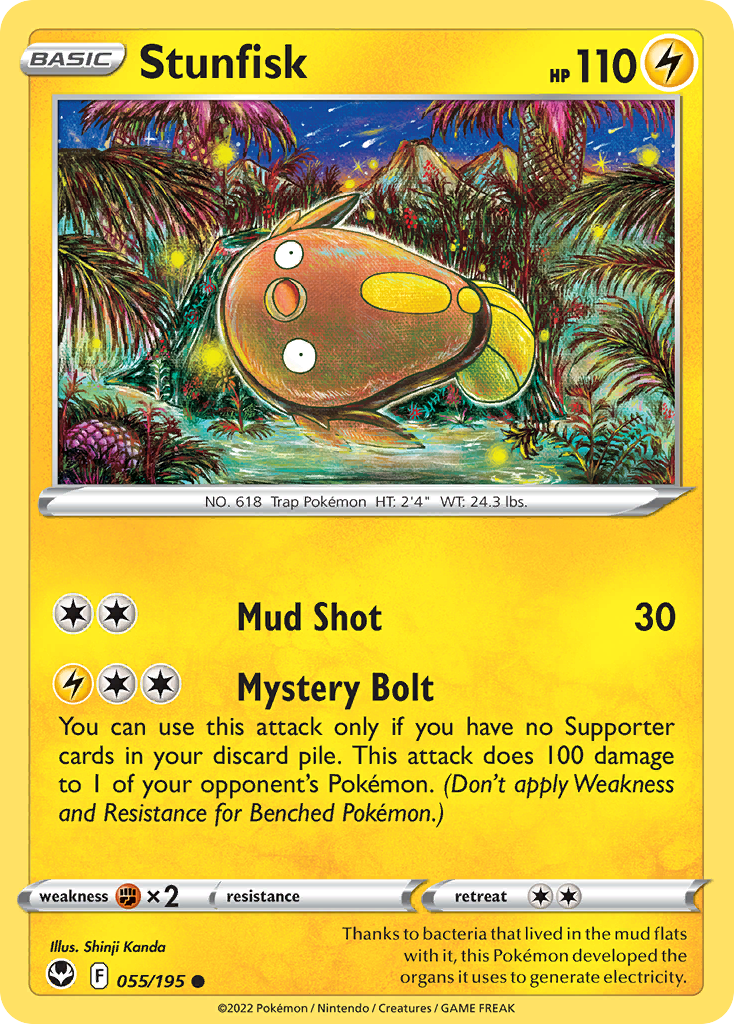 055/195 - Stunfisk - [Common] - Reverse Holo