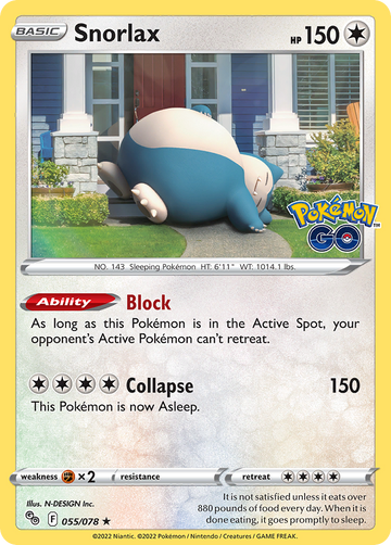 055/078 - Snorlax - [Rare Holo]