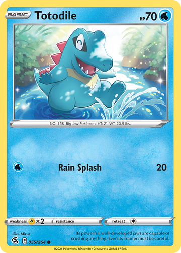 055/264 - Totodile - Reverse Holo - [Common]