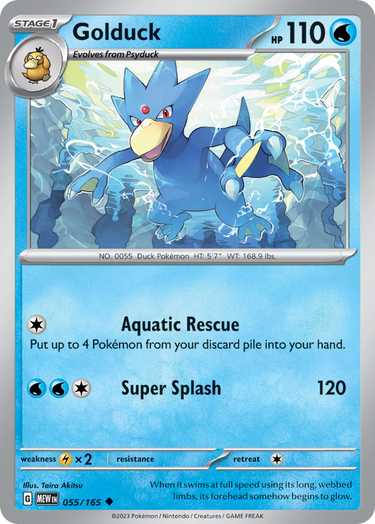 055/165 - Golduck - [Uncommon] - Reverse Holo