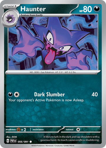 056/091 - Haunter - [Common] - [Reverse Holo]