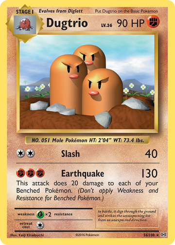 56/108 - Dugtrio - [Rare]