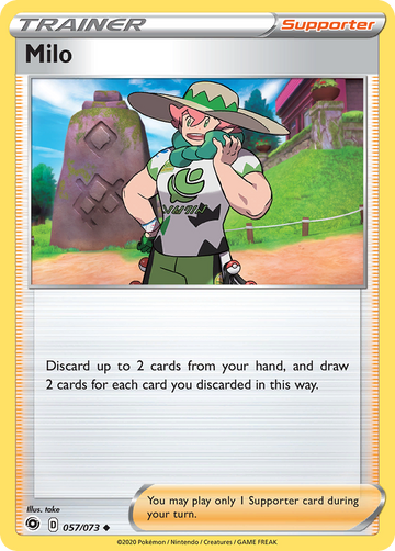 Pokémonkaart 057/073 - Milo - Champion's Path - [Uncommon]