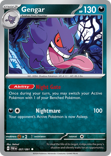 057/091 - Gengar - [Uncommon] - [Reverse Holo]