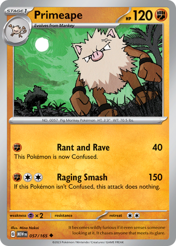 057/165 - Primeape - [Uncommon]