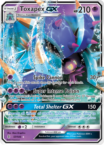 057/145 - Toxapex-GX - [Rare Holo GX]