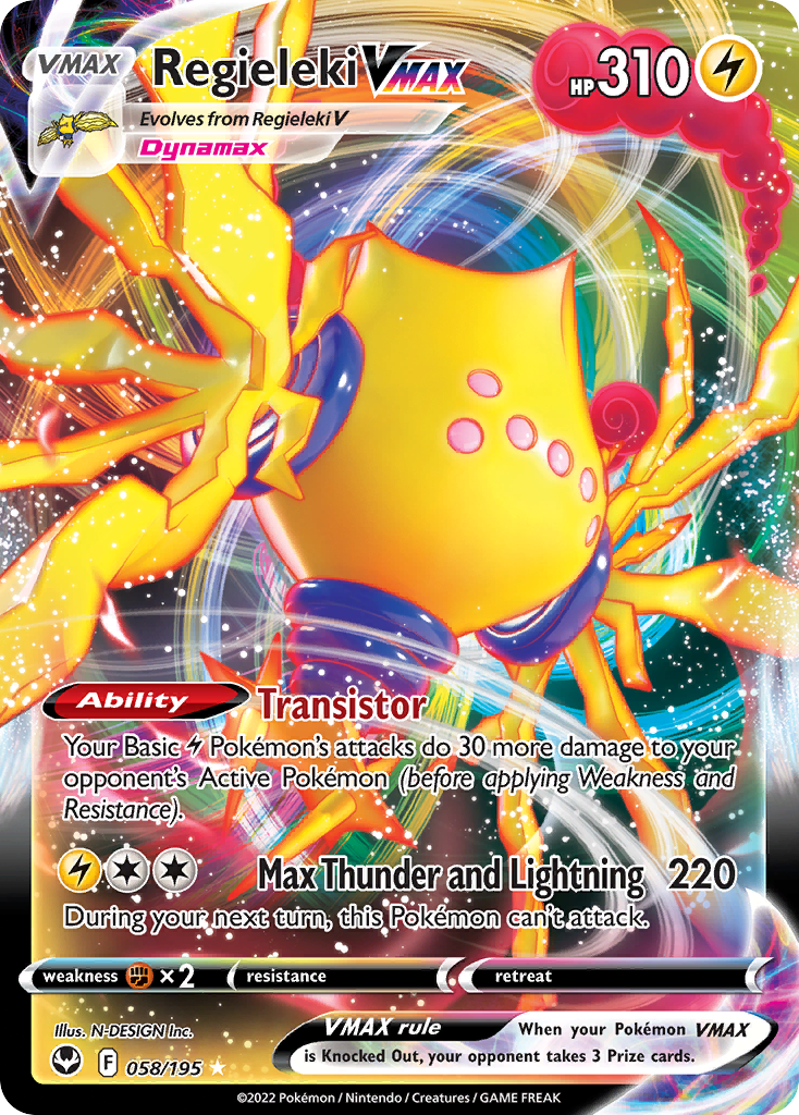 058/195 - Regieleki VMAX - [Rare Holo VMAX]