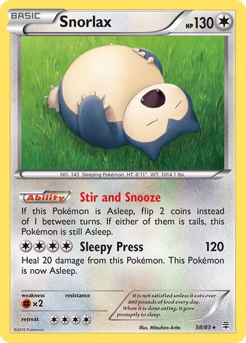 58/83 - Snorlax - [Rare]