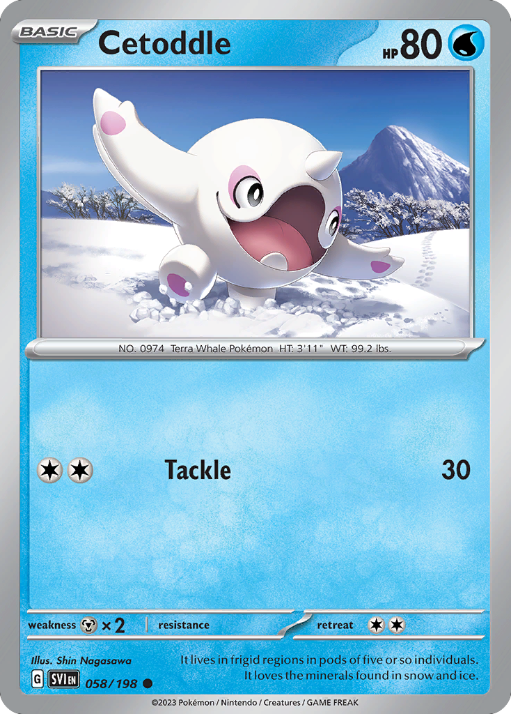 058/198 - Cetoddle - [Common] - Reverse Holo