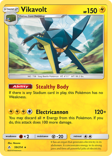 059/214 - Vikavolt - [Rare Holo] - Reverse Holo