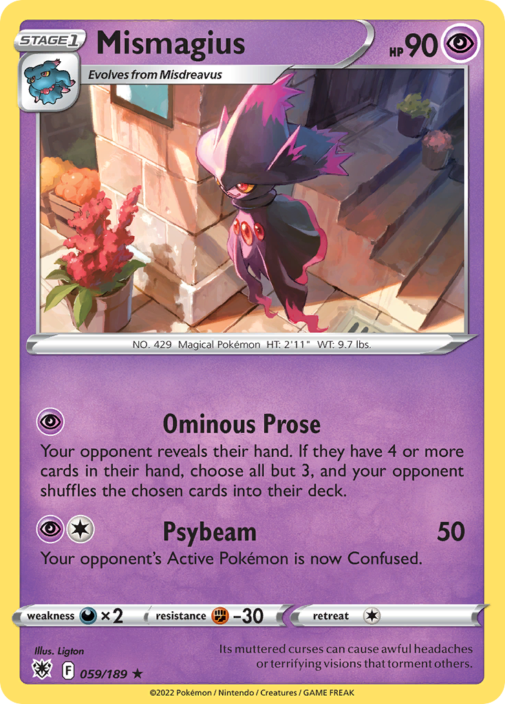 059/189 - Mismagius - Reverse Holo - [Rare]