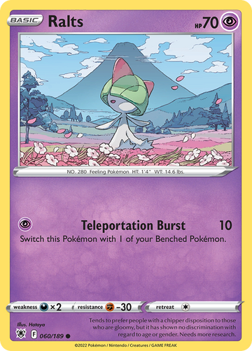 060/189 - Ralts - Reverse Holo - [Common]