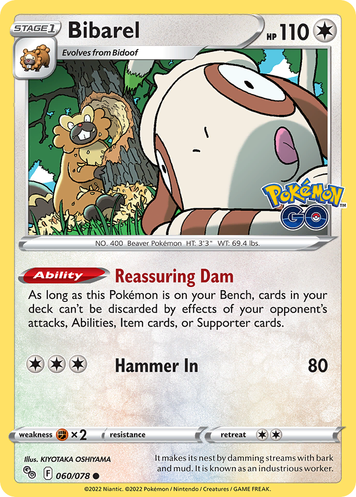 060/078 - Bibarel - Reverse Holo - (Common]