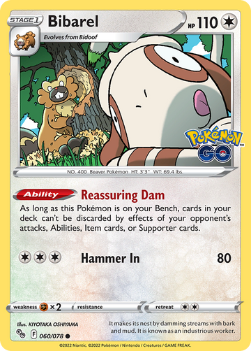 060/078 - Bibarel - Reverse Holo - (Common]