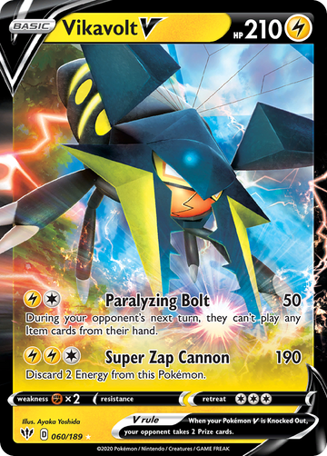 060/189 - Vikavolt V - [Rare Holo V]