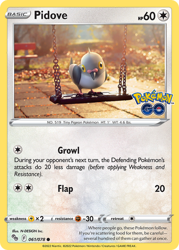 061/078 - Pidove - Reverse Holo