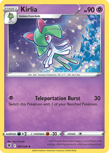 061/189 - Kirlia - Reverse Holo - [Uncommon]