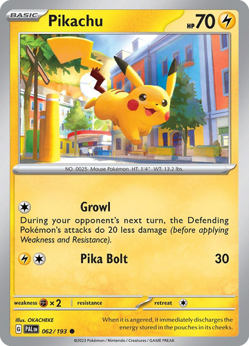 062/193 - Pikachu - [Common] - Reverse Holo