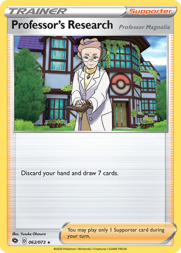 062/073 - Professor's Research (Professor Magnolia) - [Rare Holo] - Reverse Holo