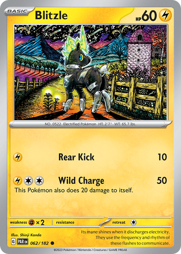 062/182 - Blitzle - [Common] - Reverse Holo